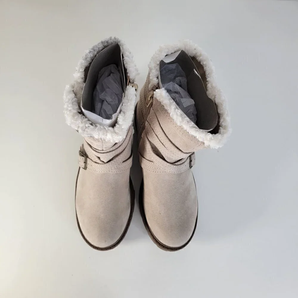 STEVE MADDEN Cozy Boots Taupe | 1 Little Kid Girl